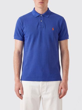 Polo Ralph Lauren Polo a maniche corte in cotone con logo a contrasto ricamato