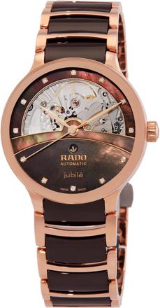 Rado Centrix Automatic Diamond Brown Dial Ladies Watch R30029902