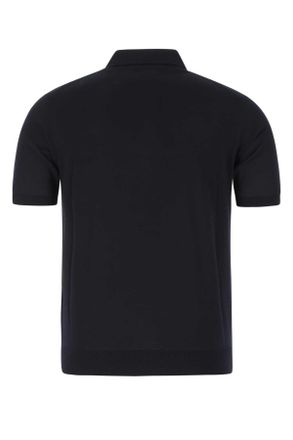 Prada Mens Midnight Blue Wool Polo Shirt F0008 Wv-Trochusniloticus Maglieria