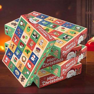 OEM Juego De 5 Cajas Vac&iacute;as Para Calendario De Adviento De 24 D&iacute;as - Cuenta Atr&aacute;s Para Navidad - Ll&eacute;nalas Con Chocolates, Dulces, Juguetes - Crezuo