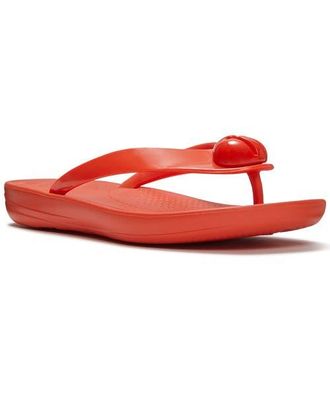 FitFlop Iqushion Glossy Flip-Flops in Cherry Tomato at Nordstrom, Size 11