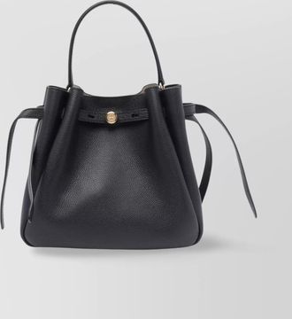 Tory Burch bucket bag with top handle and gold-tone hardware