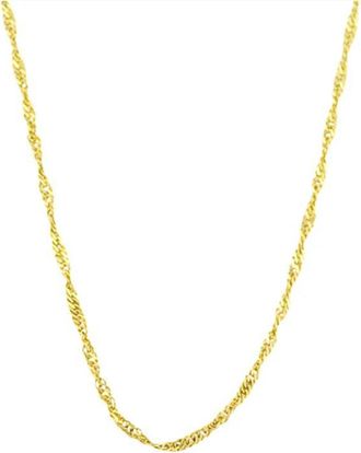 Pompeii3 10k Yellow Gold Singapore Chain Necklace (18 inches)