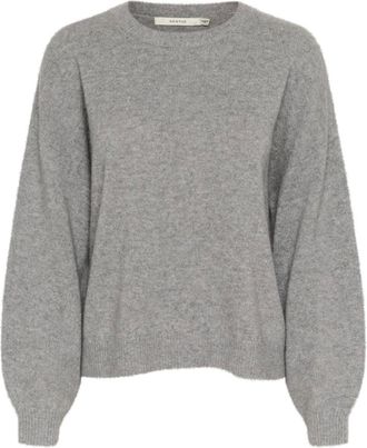 Gestuz Dames, Truien, Grijs, Maat: XS Kasjmier