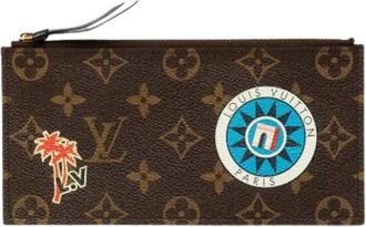 Louis Vuitton Pre-owned World Tour Pochette Felicie - Dames - Vintage Accessoires - Bruin - ONE Size - Leer - Vintage