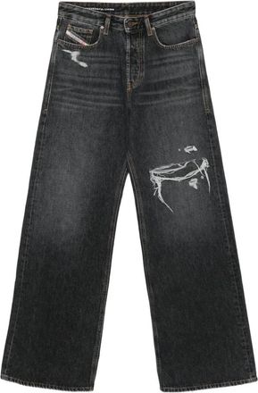 Diesel D-Rise Wide Jeans - Heren - Loose Fit Jeans - Zwart - W33 L30 - Denim - Jeans