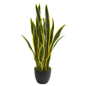 Nearly Natural 26-in Artificial Sansevieria Snake Plant in Green at Nordstrom