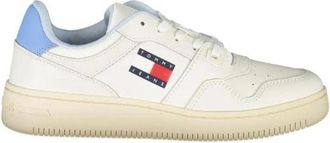 Tommy Hilfiger Polyester Sneakers Minimalistisch Design - Dames - Sneakers - Wit - 41 EU - Polyester - Schoenen