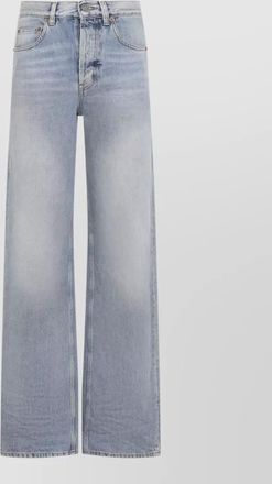Saint Laurent denim high-rise wide-leg jeans