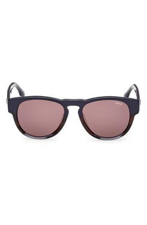 BMW 53mm Round Sunglasses in Havana/Other /Roviex at Nordstrom Rack