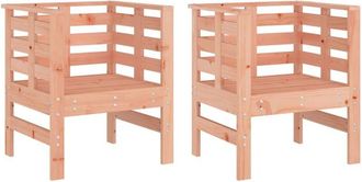 vidaXL Vidaxl - Garden Chairs 2 pcs 61.5x53x71 cm Solid Wood Douglas