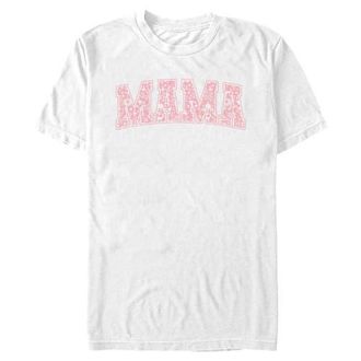 Disney Mens Disney Mama Collegiate Items Pattern Graphic T-Shirt in White at Nordstrom, Size Xxx-Large