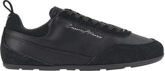 Emporio Armani Satin and suede leather sneakers Woman 36