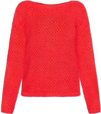 Betty Barclay Dames, Truien, Rood, Maat: 2XL Katoen
