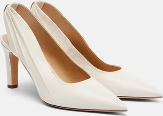 Gabriela Hearst Amari 90 leather slingback pumps