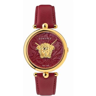 Versace Dameshorloge Palazzo Empire goud Veco 015 20 - Dames - Horloges - Rood - ONE Size - Accessoires