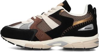 Shabbies Amsterdam Zwarte Su&egrave;de Chunky Sole Sneakers - Dames - Sneakers - Zwart - 39 EU - Su&egrave;de - Schoenen