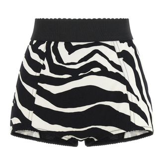 Dolce & Gabbana Dames, Korte broeken, Veelkleurig, Maat: XS Katoen