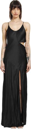 Andrea Ya'aqov Cut-Out Dress in Satin