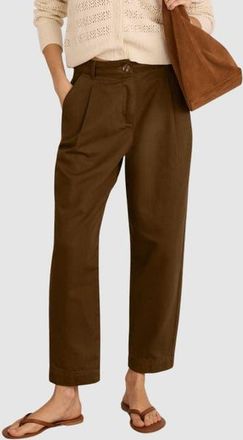 Baukjen Paola Mid-Rise Ankle Grazer Chino in Milk Chocolate at Nordstrom, Size 14