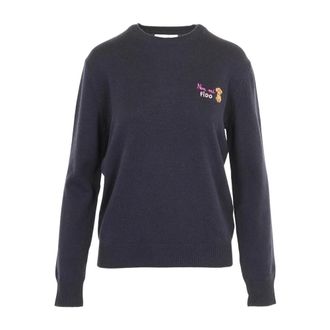MC2 Saint Barth Trui met ronde hals - Dames - Ronde hals truien - Blauw - M - Truien & Vesten