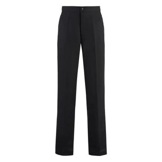 Maison Margiela Broeken, Dames, Zwart, S, Wol, Tailored Pants