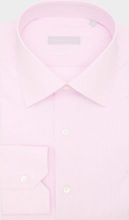 Stefano Ricci Mens Cotton Multi-Stripe Point Collar Dress Shirt