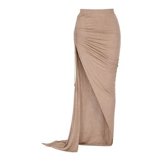 Rick Owens Rokken, Dames, Beige, M, Katoen, Soft Edfu Rok