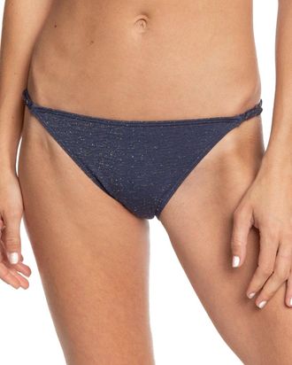 Roxy Bikini-Hose ROXY Gorgeous Sea, Damen, Gr. XL, US-Gr&ouml;ssen, blau, Obermaterial:85% Nylon, 10% Elasthan, 5% Metallfaden;, Badehosen Bikini-Hose