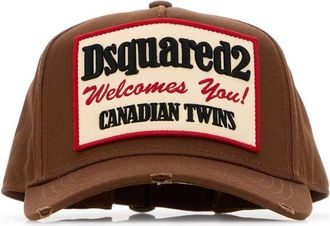 Dsquared2 Brown Cotton Baseball Cap