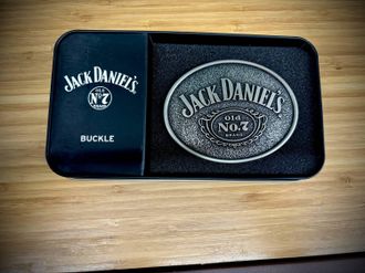 Jack Daniels MenS Belt Buckle In Silver