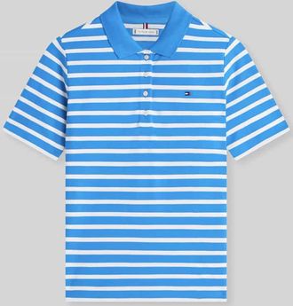 Tommy Hilfiger Regular Fit Poloshirts aus Baumwoll-Mix in Sky, Gr&ouml;&szlig;e XL
