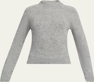 Dries Van Noten Texas Mock-Neck Alpaca Sweater