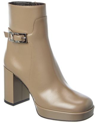 Sergio Rossi Nora Leather Platform Boot