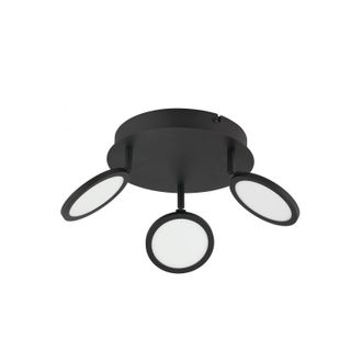 Lindby L&aacute;mpara De Techo Led manel En Negro Metal - Lindby