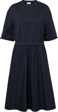 Moncler Short Dresses, female, Blue, M, Elegant Blue Dress