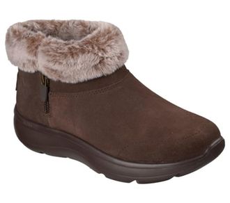 Skechers Womens On-The-Go Encore Snow-Capped Boots, Chocolate Suede, 4.5 UK