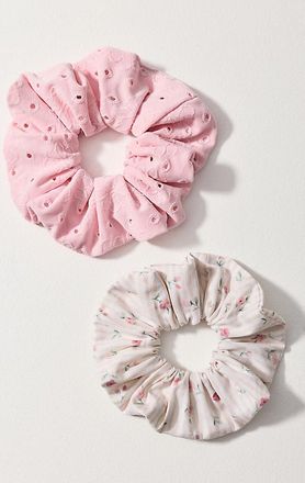 serefina Satin Scrunchies, Set of 2