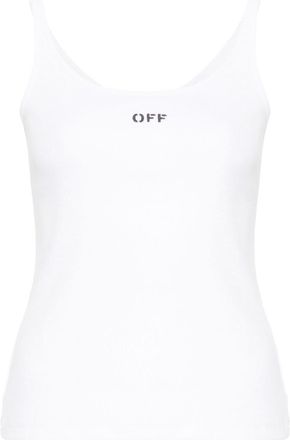 Off-white Canotta a coste Off White Off Stamp Bianco Nero