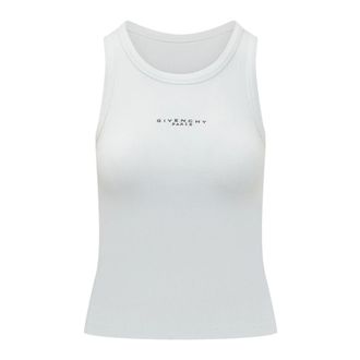Givenchy Sleeveless Tops, female, White, Size: S Slim Fit Tank Top