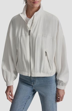 DKNY 1989 Logo Jacket in Ivory at Nordstrom, Size Xx-Small