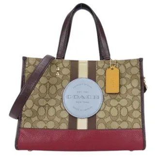 Coach Pre-owned Tote Bags, female, Multicolor, Size: ONE SIZE Pre-owned Canvas shoulder-bags