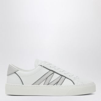 Moncler White leather Monaco2 Sneakers