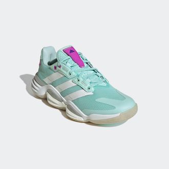 adidas Hallenschuh ADIDAS PERFORMANCE STABIL 16 INDOOR, Damen, Gr. 40, gr&uuml;n (semi flash aqua, cloud wei&szlig;, lila burst), Synthetik, Textil, Schuhe Hallenschuh