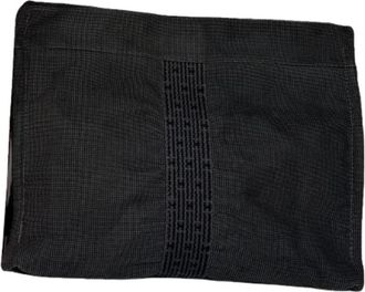 Herm&egrave;s Pre-owned Fabric Clutch - Dames - Vintage Clutch - Zwart - ONE Size - Vintage