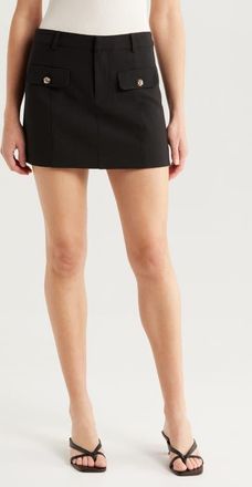 Cinq à Sept Lovina Miniskirt in Black at Nordstrom, Size 10