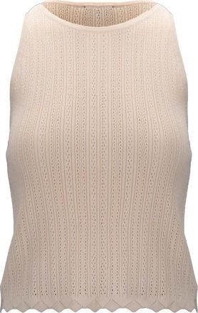 Nenette Tank Top - Dames - Tops zonder mouwen - Beige - M - Nylon - Tops