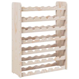 vidaXL Botellero Madera Maciza De Pino 67,5x25x87 Cm Vidaxl