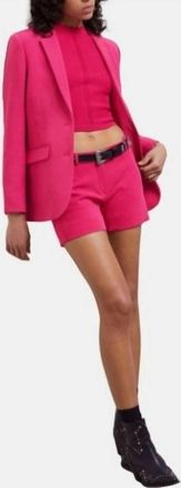 The Kooples Cr&ecirc;pe Suit Shorts In Pink