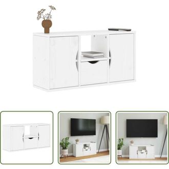 vidaXL vidaXL TV in salotto - Mobile Porta TV con Cassetto ODDA Bianco 79x24x40 cm
